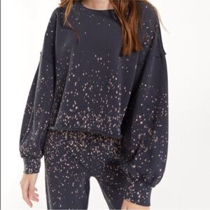 Z Supply Tempest Splatter Paint Sweatshirt